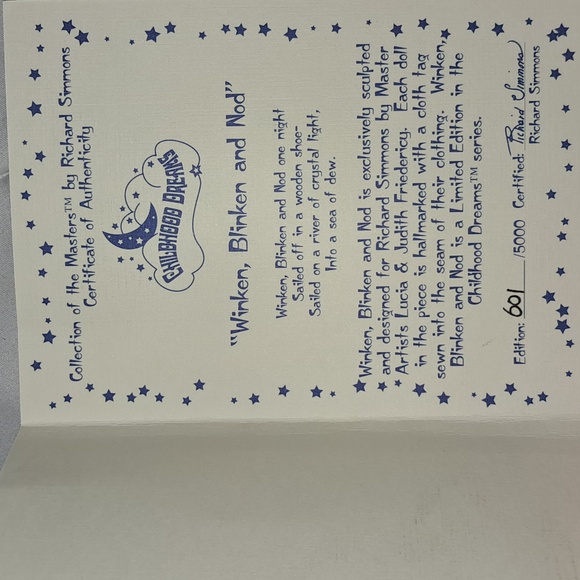 Richard simmons Childhood Dreams "Winken, Blinken and Nod" - Picture 3 of 5